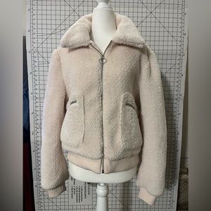 Light pink fluffy jacket